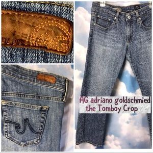 SOLD‼️Adriano Goldschmied Capris Jeans Tomboy crop